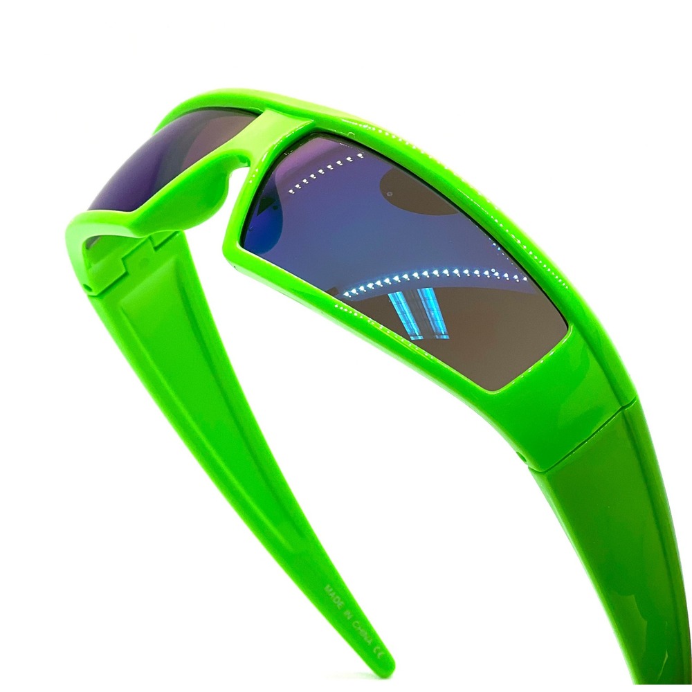 Women Sunglasses Fashion Green Frame‎ Shield Retro Running Fishing Shades Small